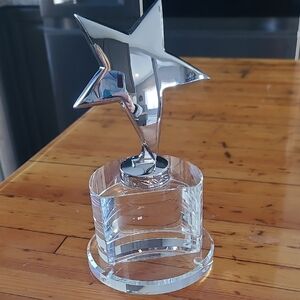 Shining Star Silver Trophy Decor